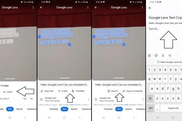 google lens take a photo of words to copy image example