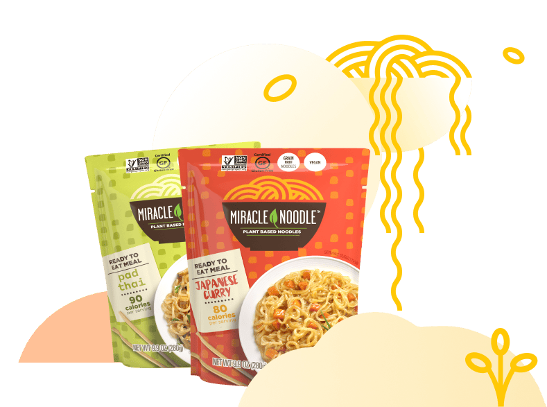 Miracle Noodle website design product layout sample