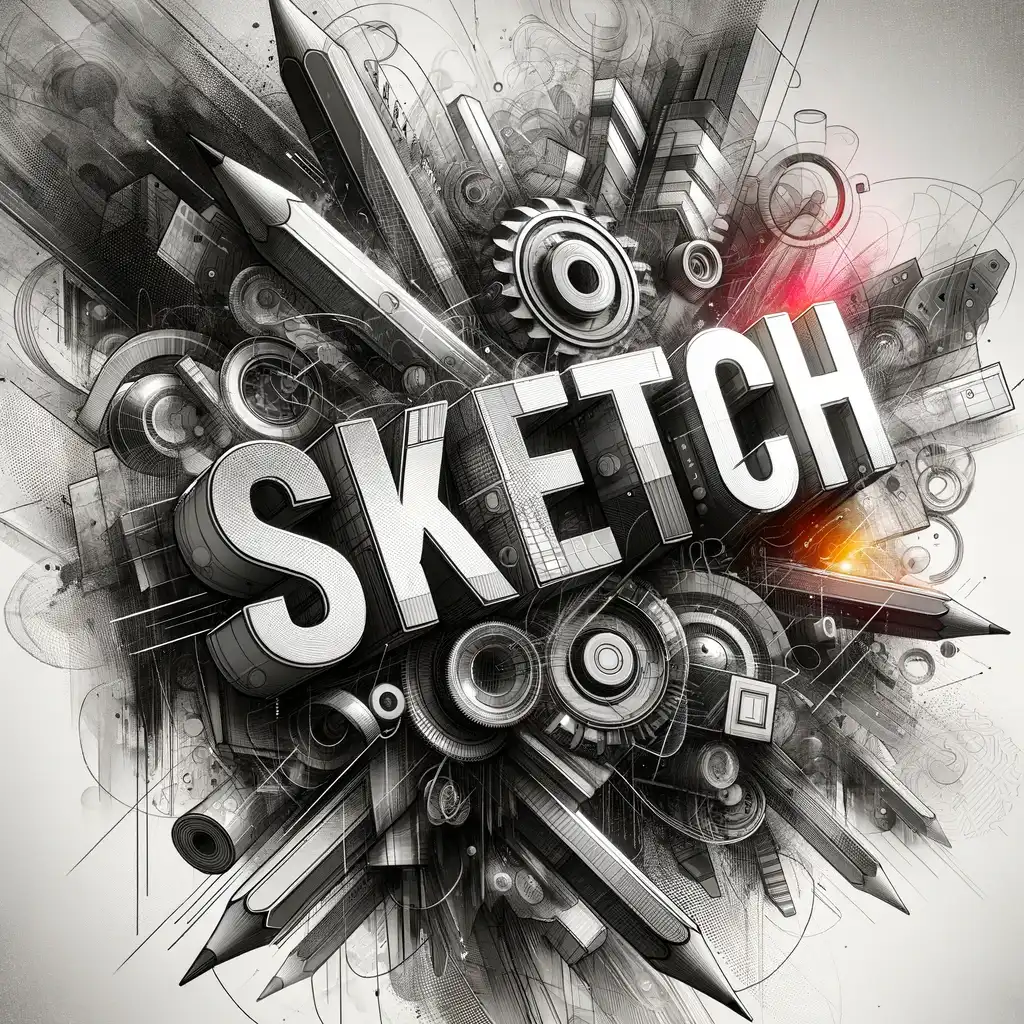 sketch social media design and web design