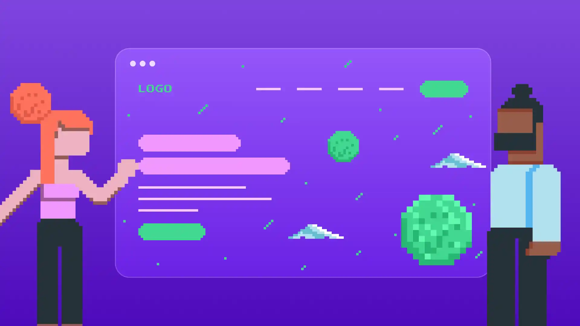5 Cool Pixel Art Examples in Web Design