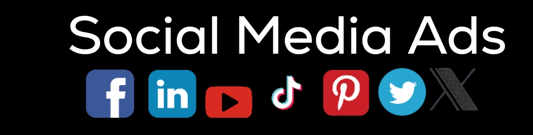 a group of social media icons on a black background, including Facebook, YouTube, X, and LinkedIn