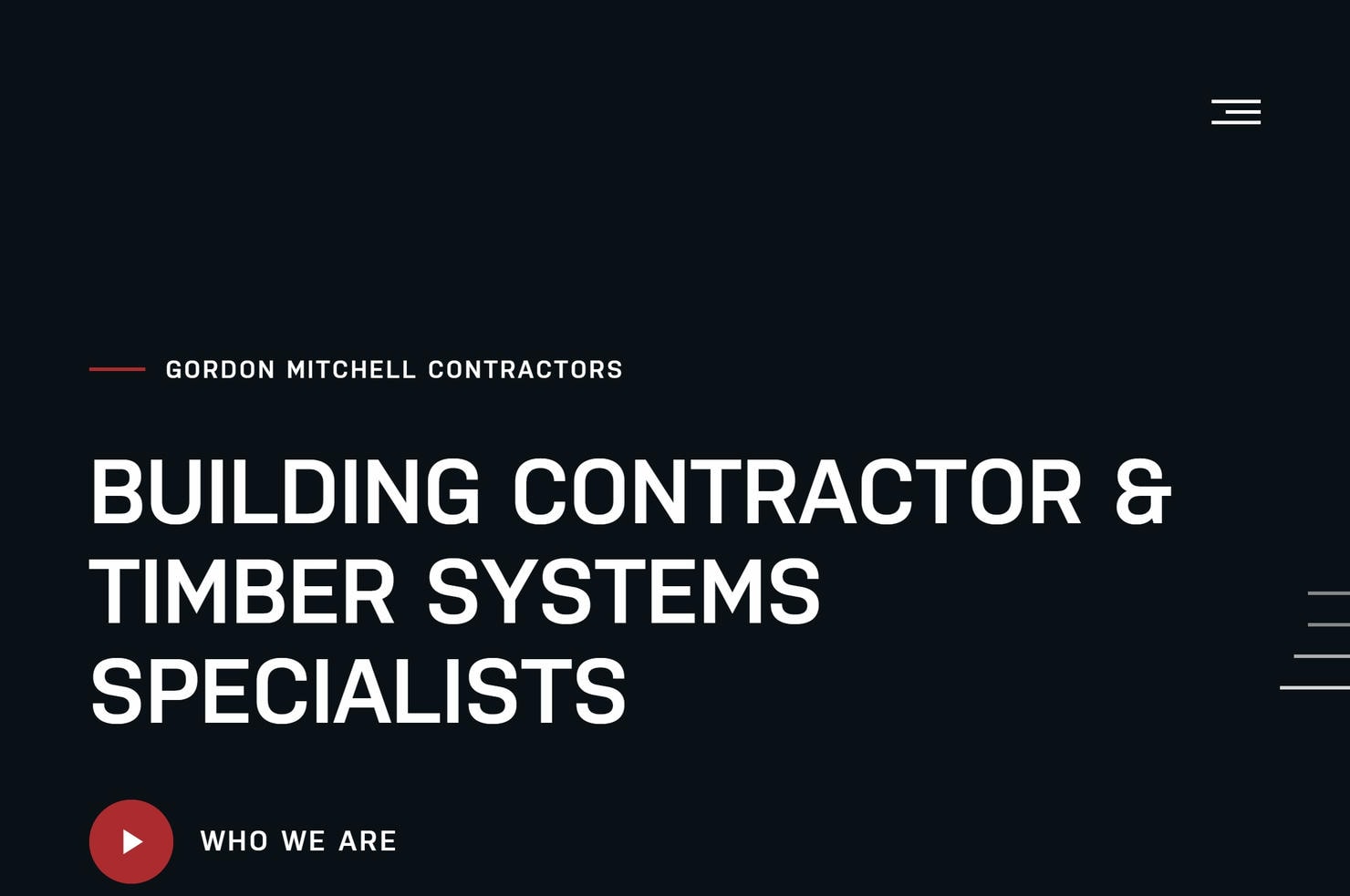 Gordon Mitchell Contractors website.