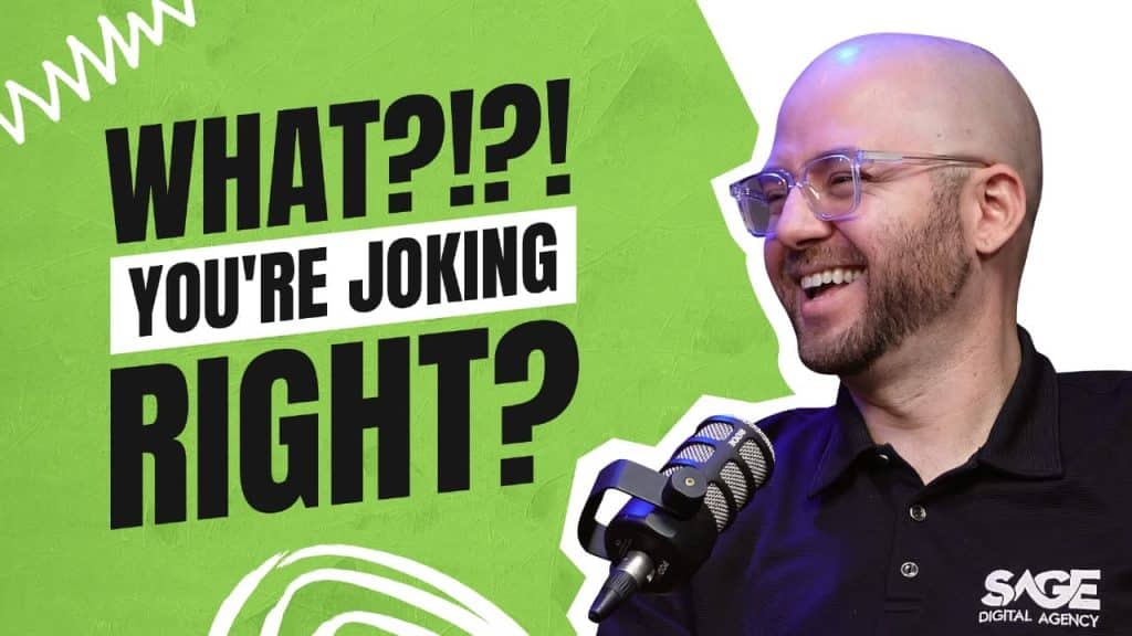 a man with glasses and a microphone doing a podcast about the worst website hosting advice