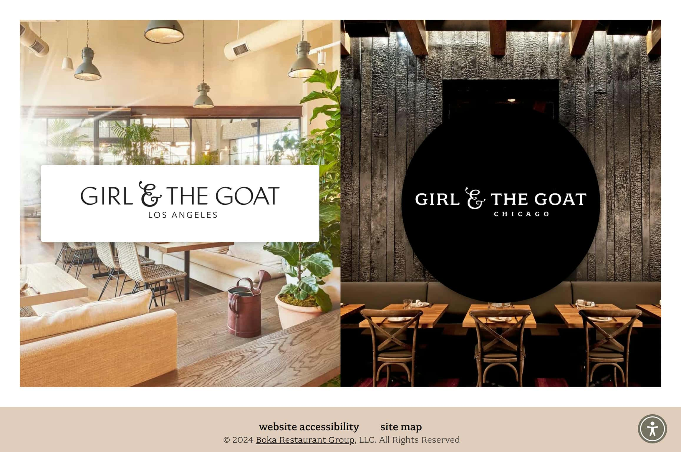 Girl and the Goat best restaurant website.