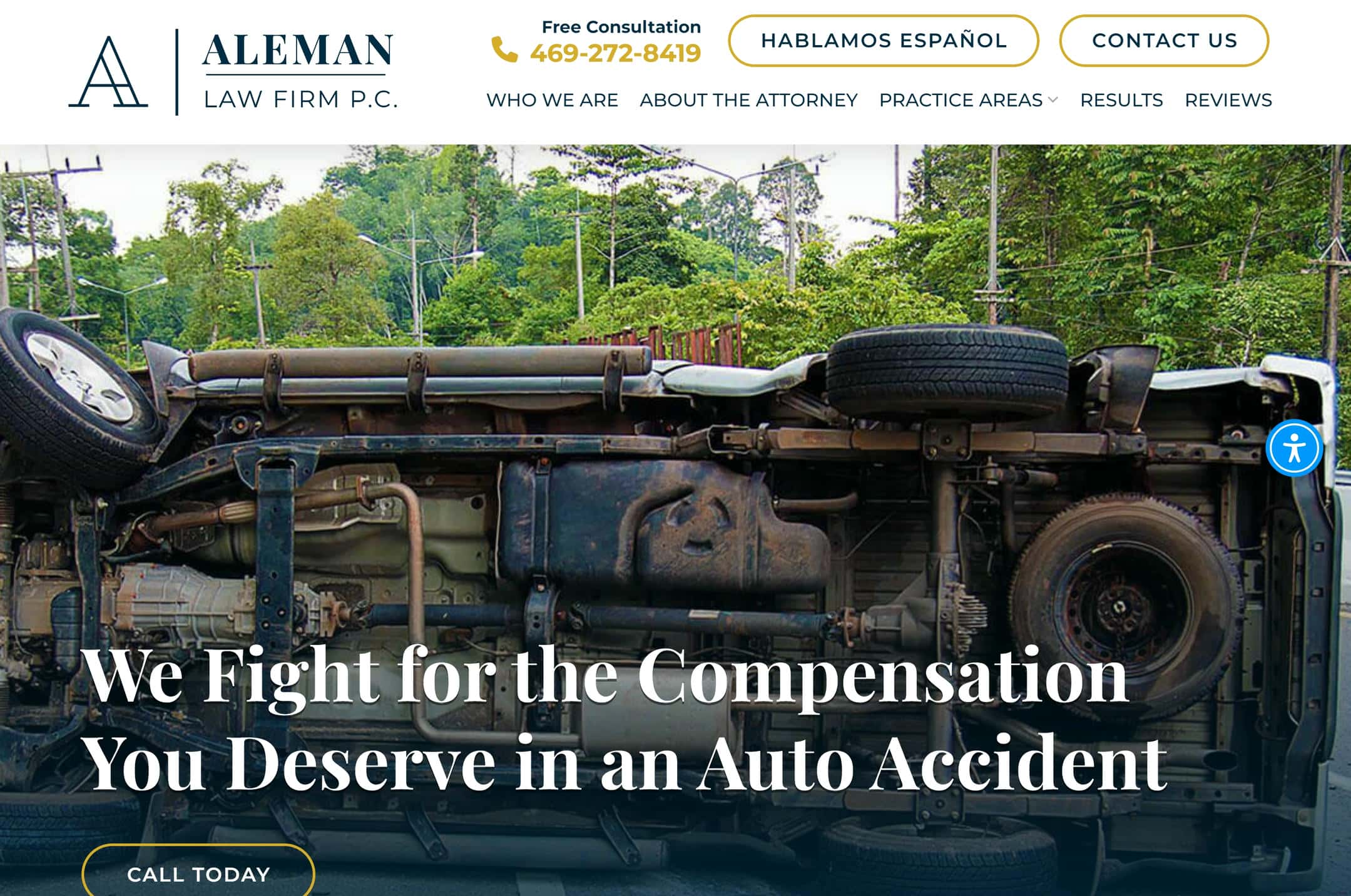 Aleman law website design