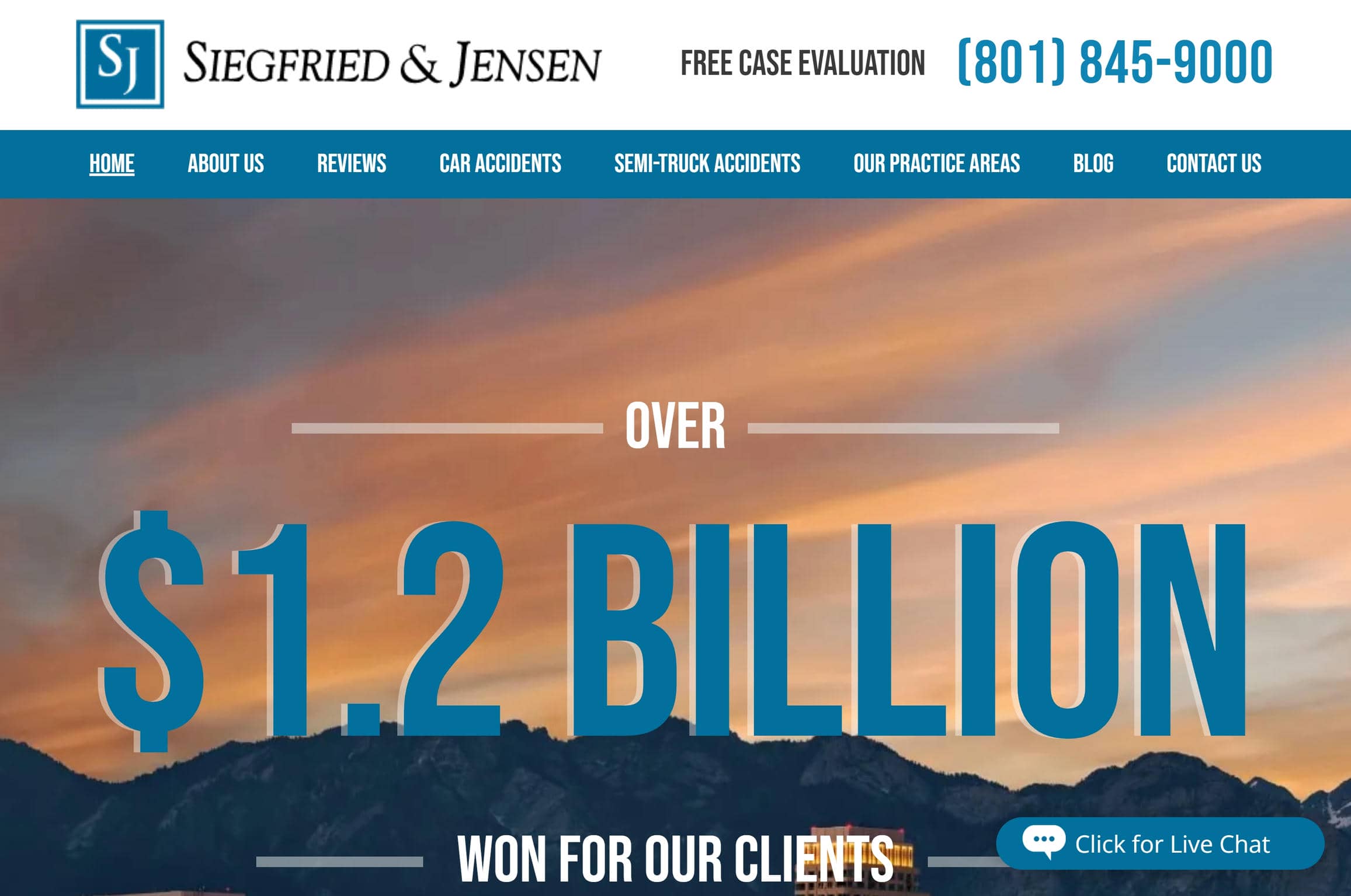 Siegfried and Jensen website design example