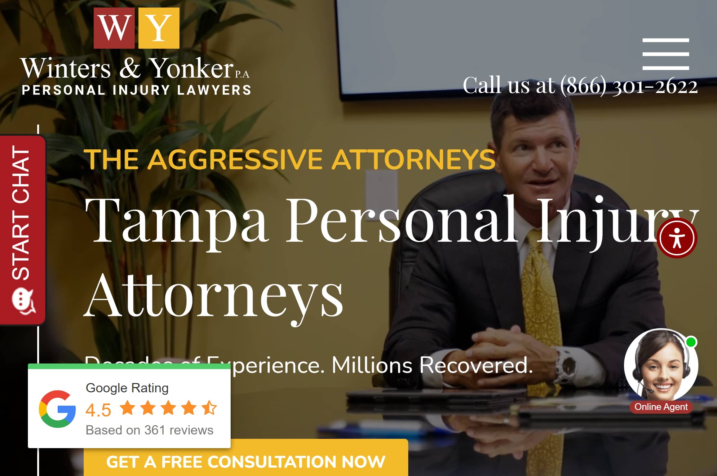 Personal injury attorneys website design