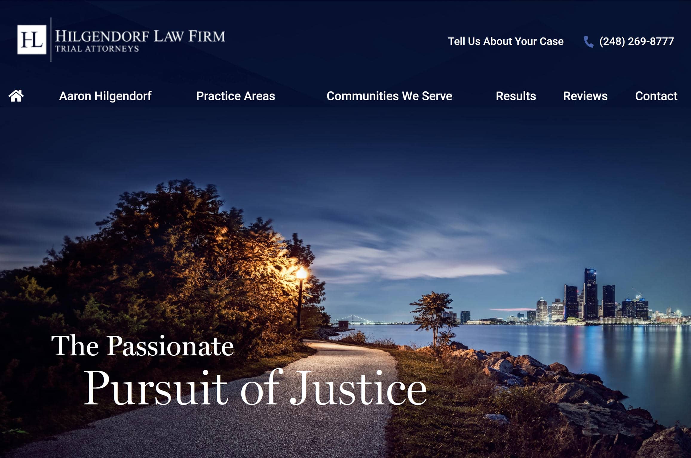 Personal injury attorney website