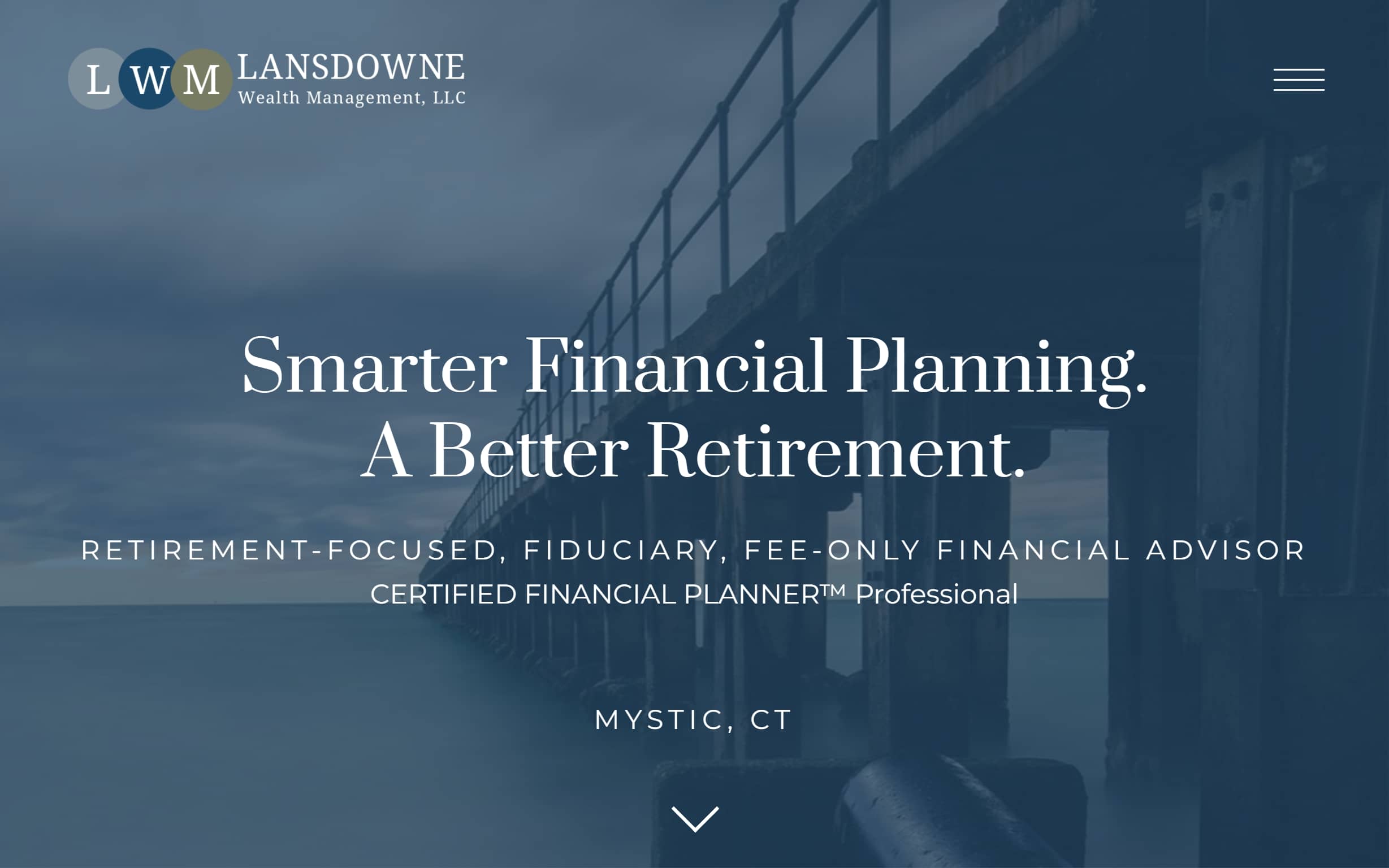 Financial advisor responsive website