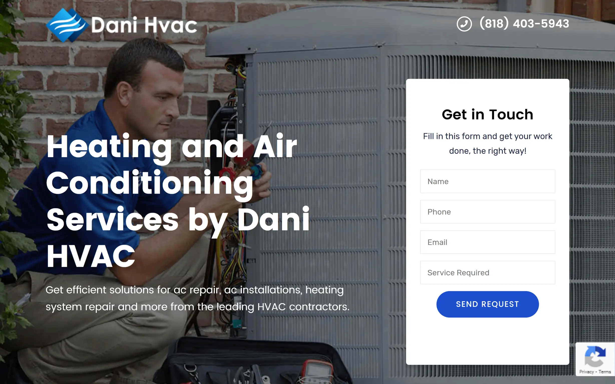 HVAC website design