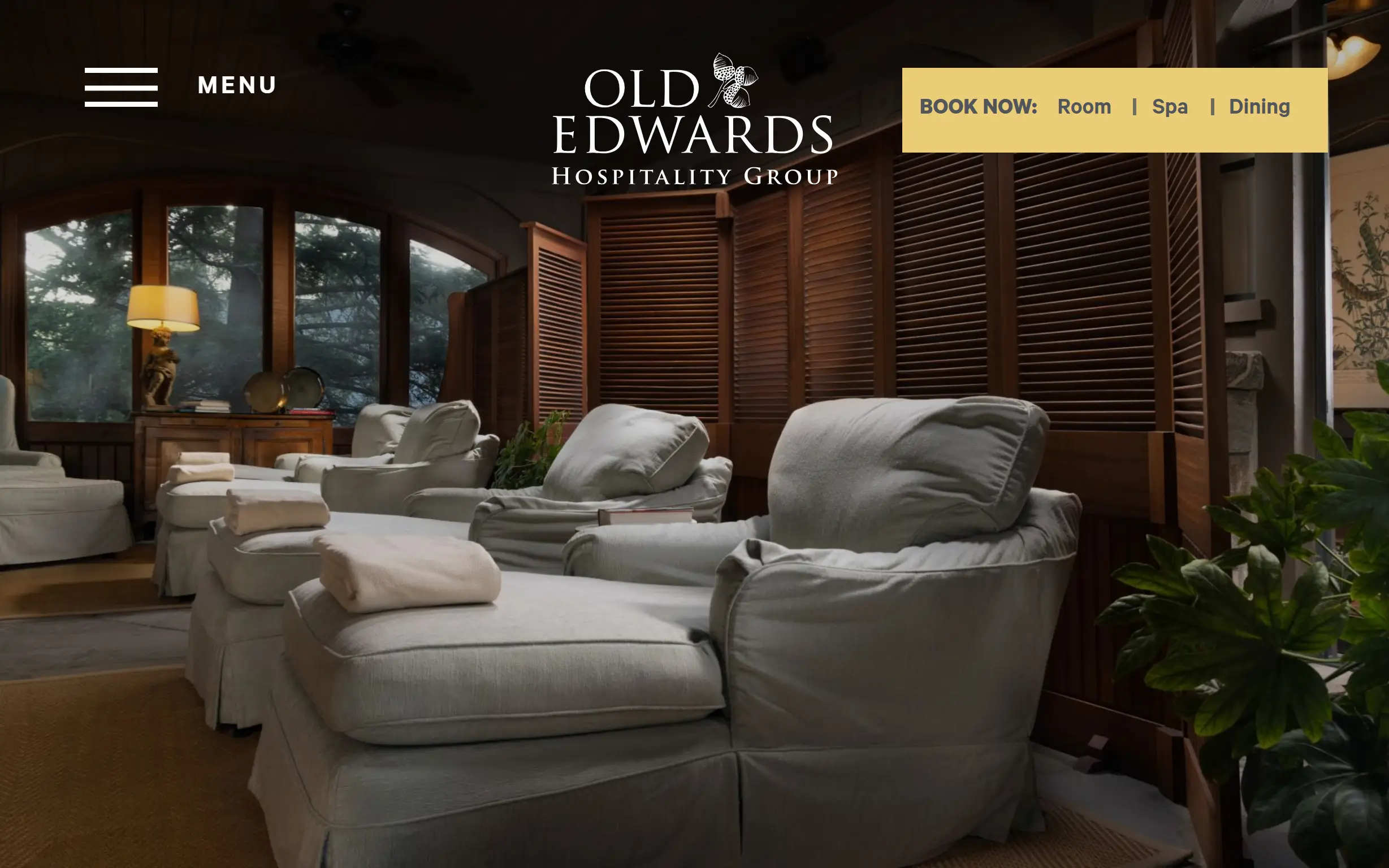 Old Edwards Hospitality website home page