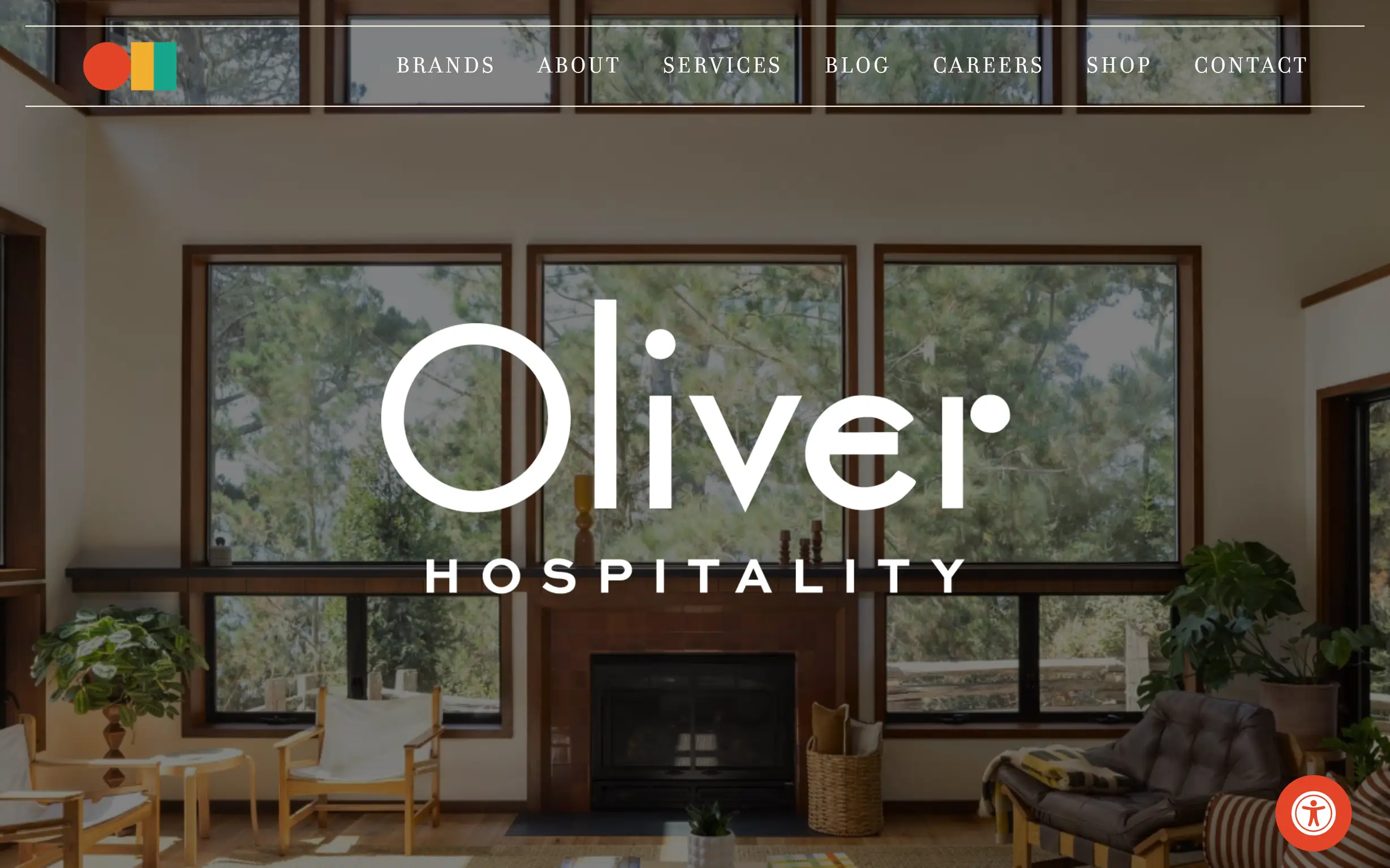 Oliver Hospitality website design