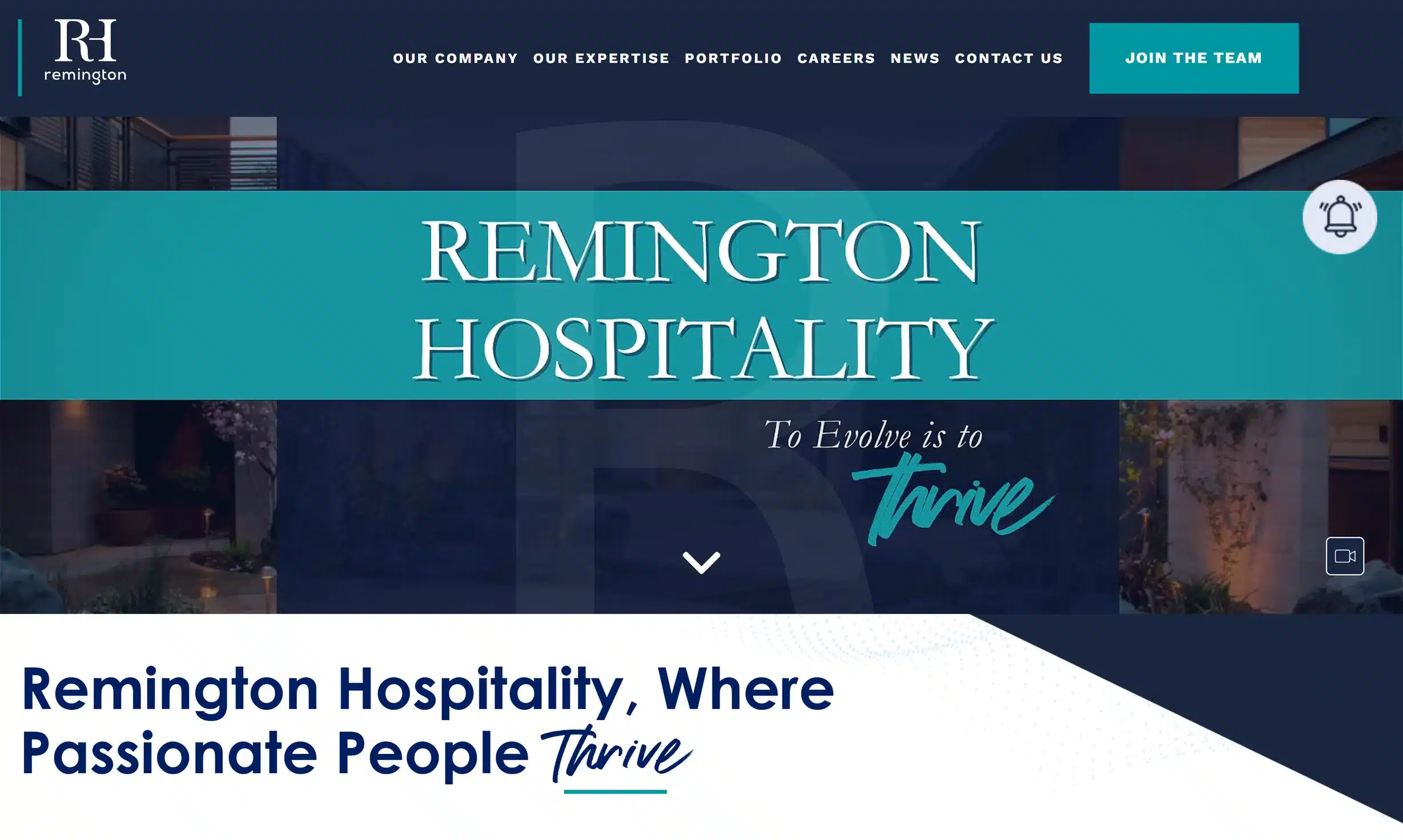 Remington Hospitality website