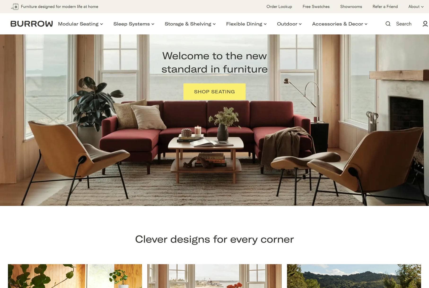 Burrow best ecommerce website