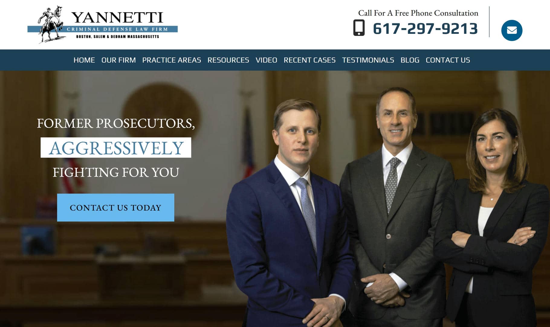 Yanetti home website page