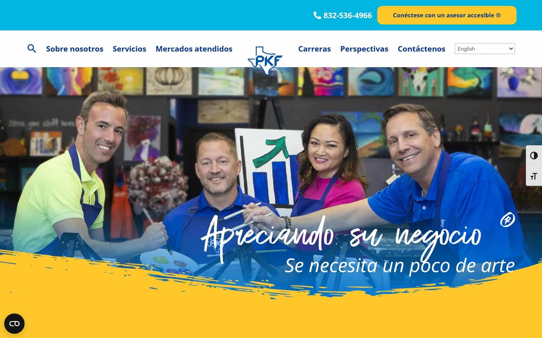 PKF Home website page