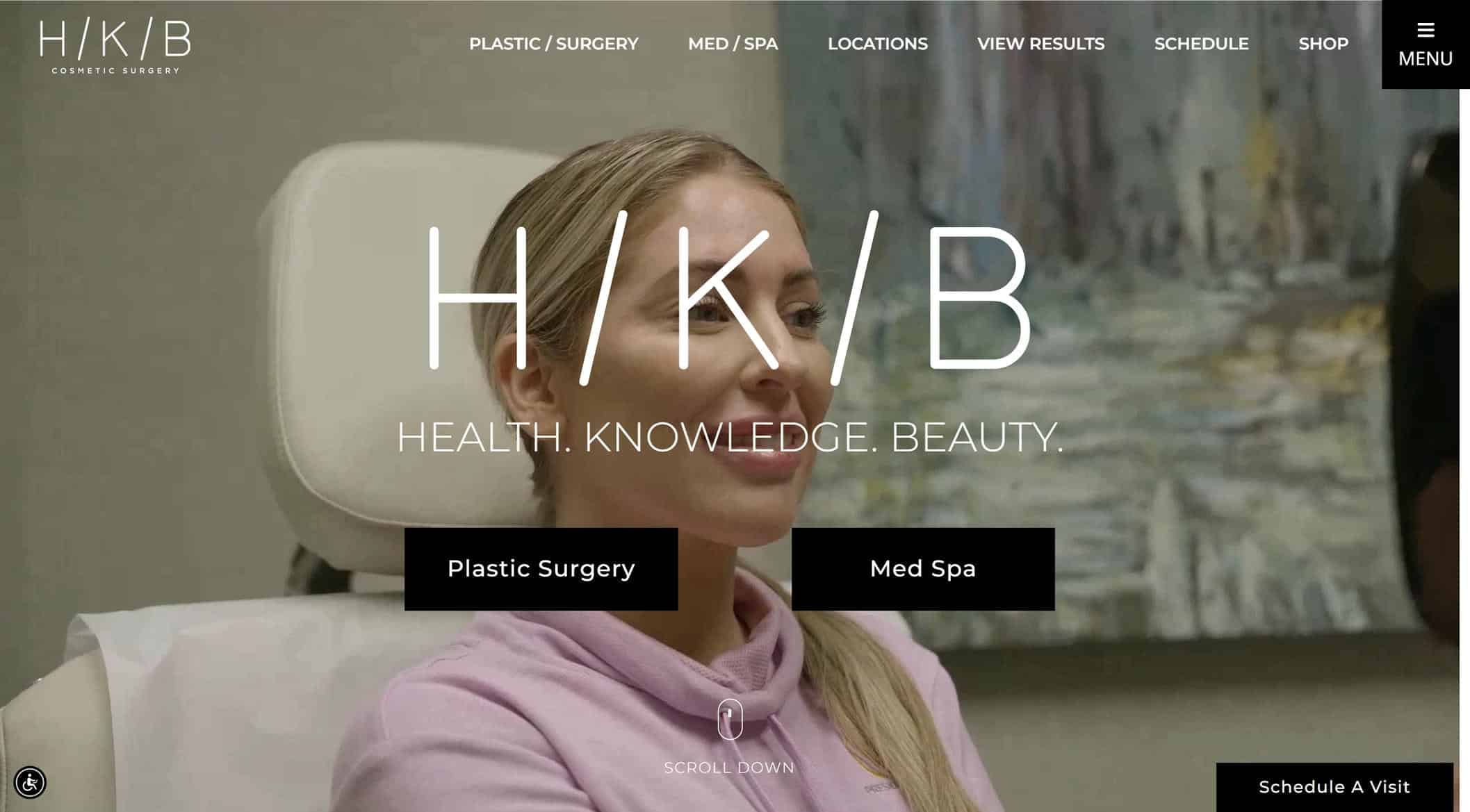 HKB plastic surgery homepage website
