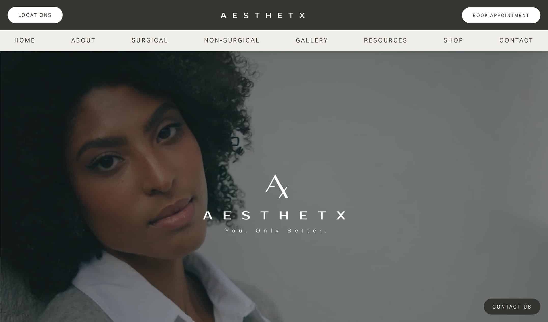 Aesthetx best plastic surgery website