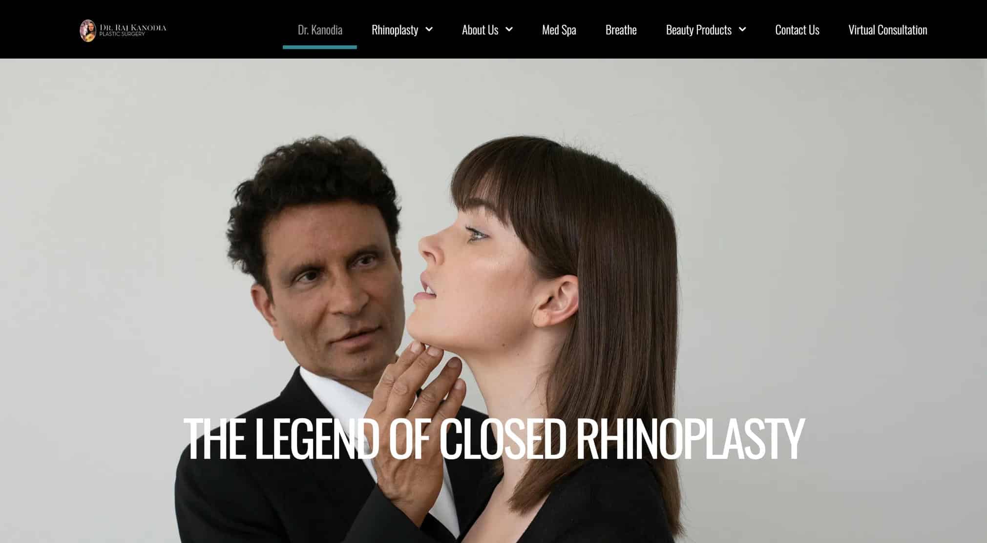 Dr Kanodia plastic surgery homepage website