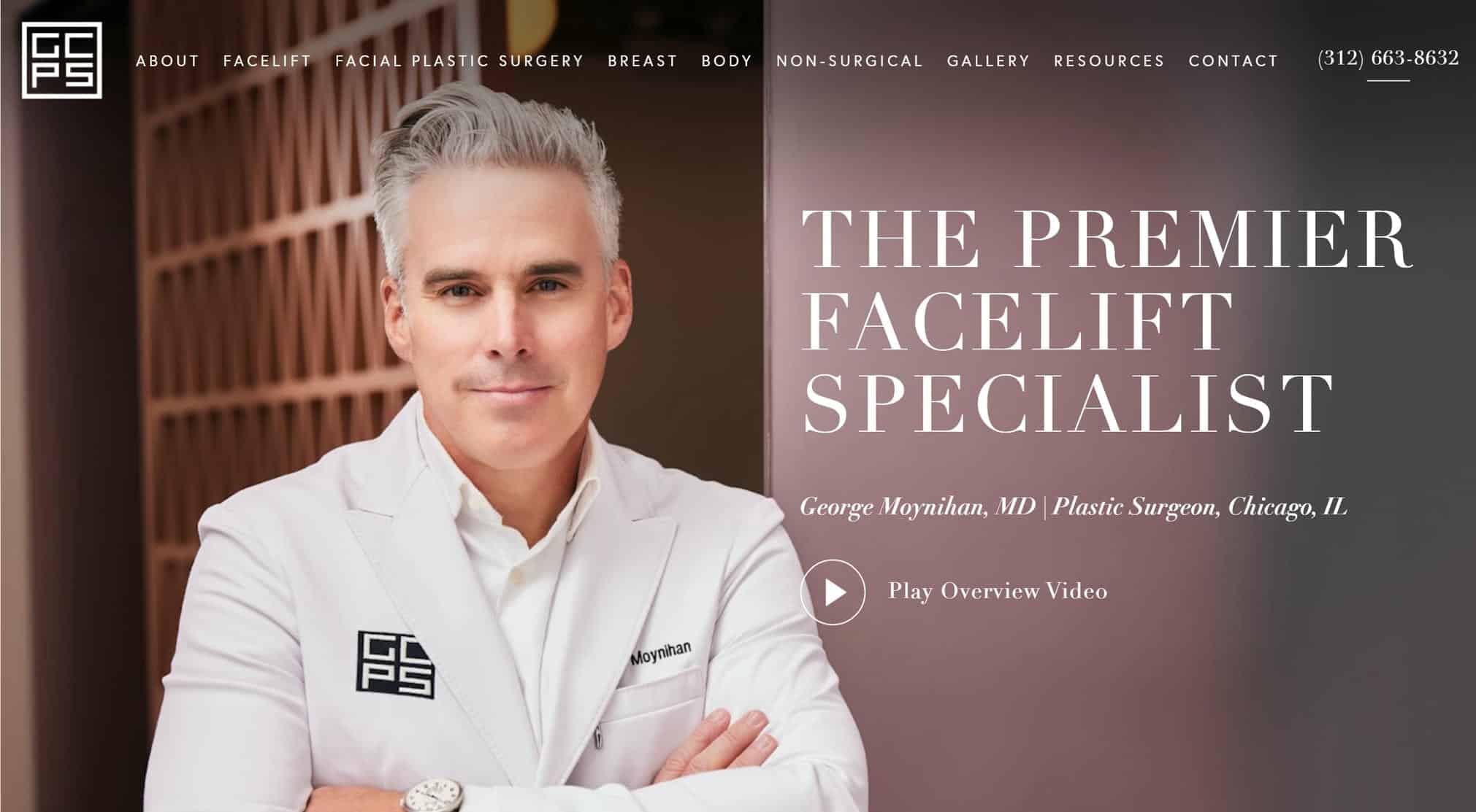 Gold Coast plastic surgery homepage website