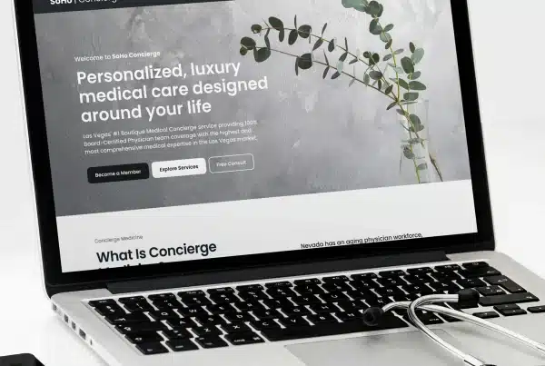 Website for luxury medical concierge services