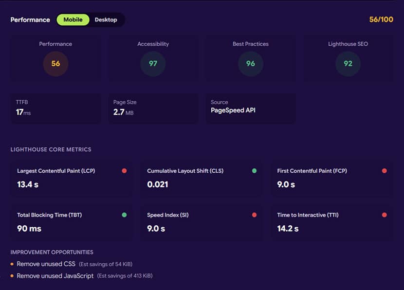Clarity case study screenshot 2